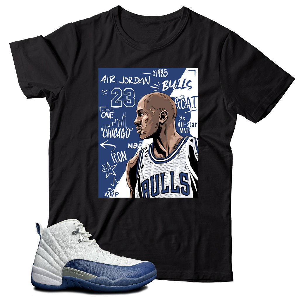 Jordan 12 French Blue shirt