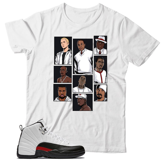 Jordan 12 Red Taxi shirt