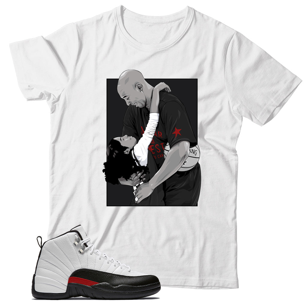 Jordan 12 Red Taxi shirt