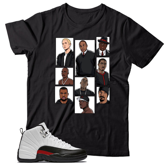 Jordan 12 Red Taxi shirt