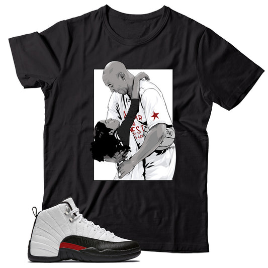 Jordan 12 Red Taxi shirt