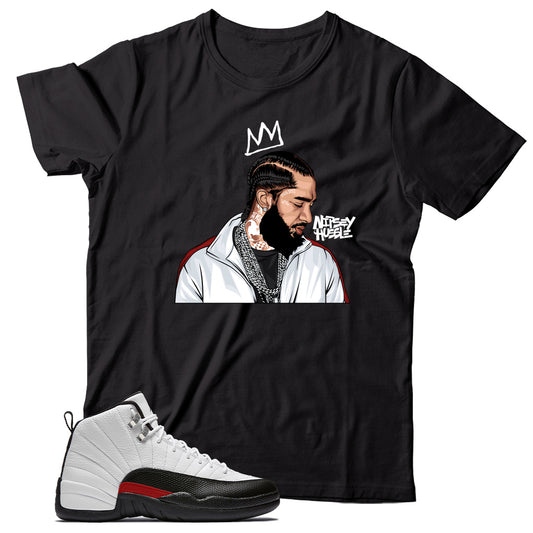 Jordan 12 Red Taxi shirt