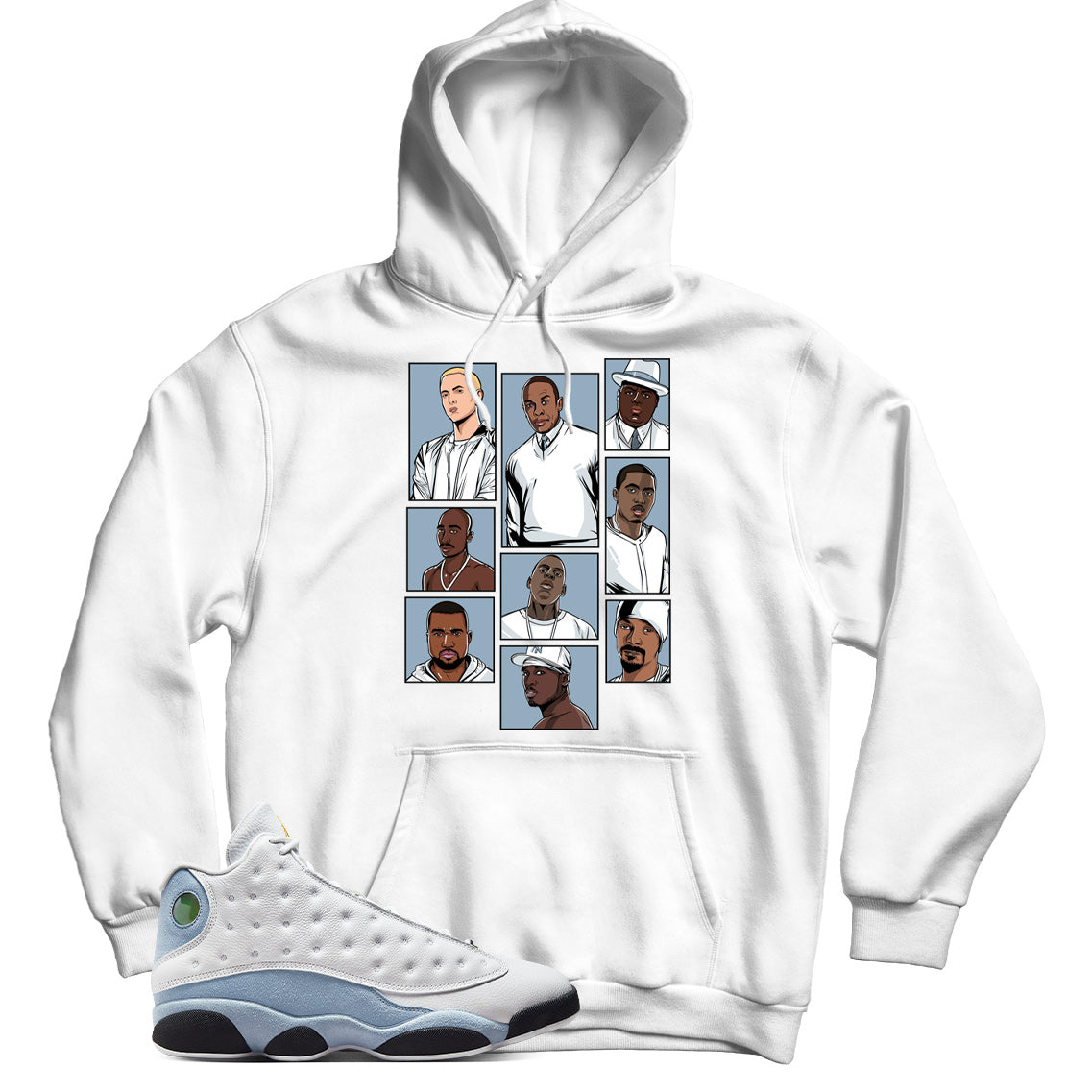 Jordan 13 Blue Grey hoodie