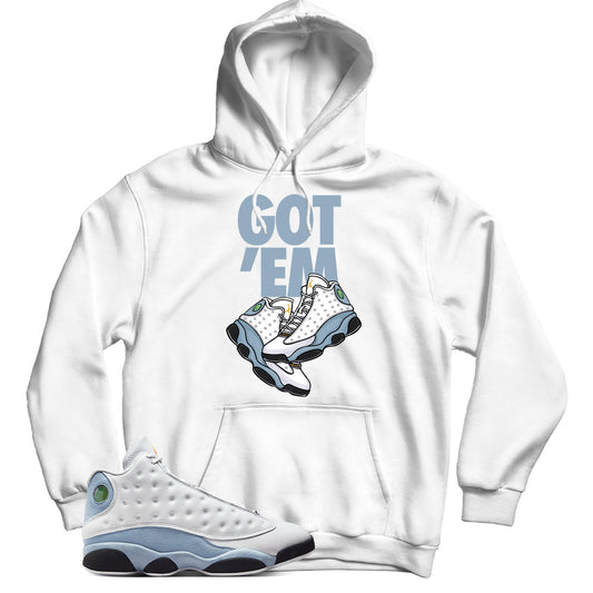 Jordan 13 Blue Grey hoodie