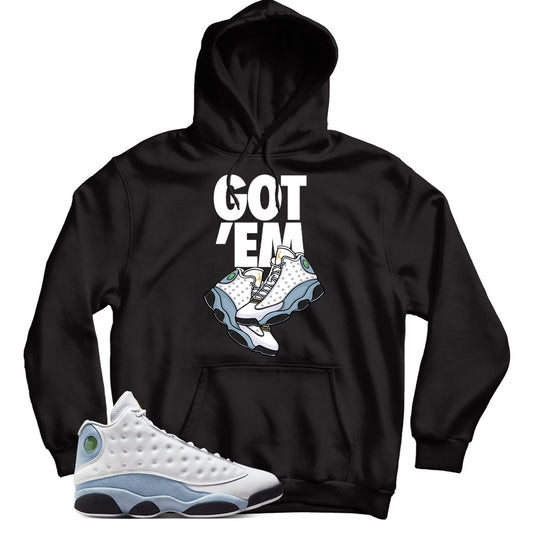 Jordan 13 Blue Grey hoodie