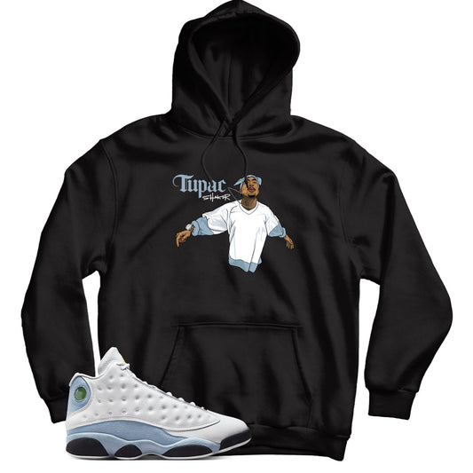 Hoodie Match Jordan 13 Blue Grey