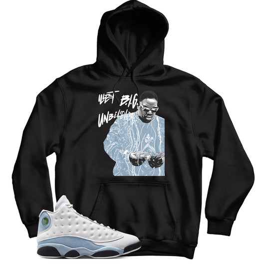 Hoodie Match Jordan 13 Blue Grey