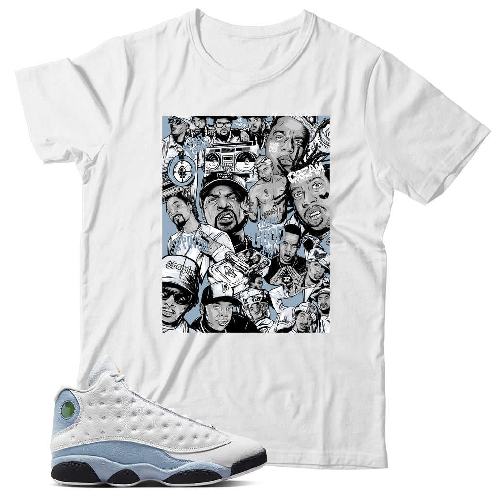 Jordan 13 Blue Grey shirt