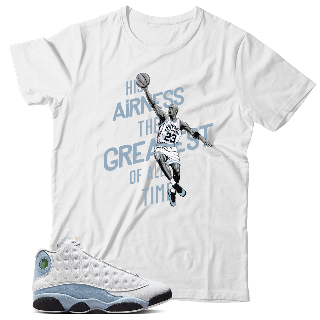 Shirt Match Jordan 13 Blue Grey