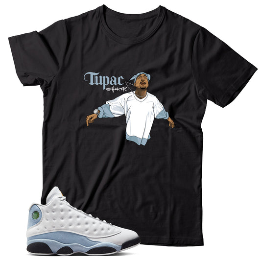 Jordan 13 Blue Grey match shirt