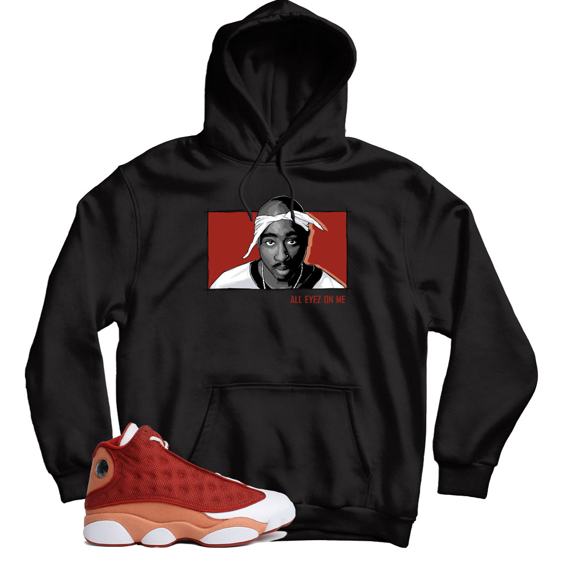 Hoodie Match Jordan 13 Dune Red