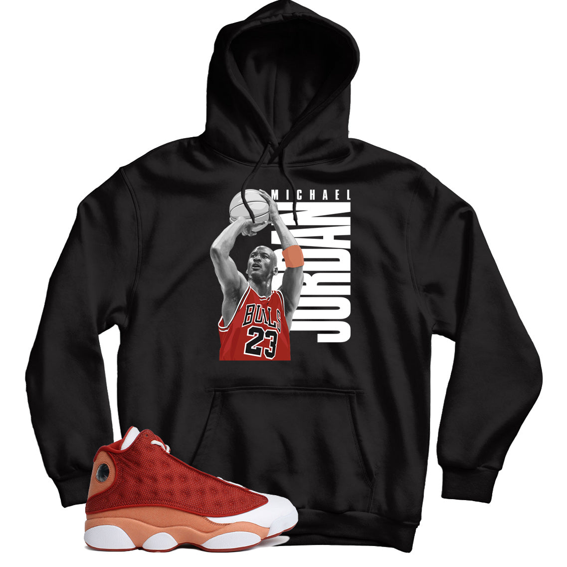 Jordan 13 Dune Red hoodie