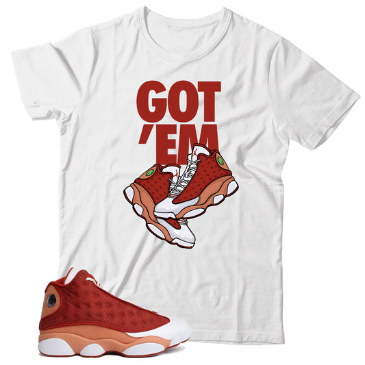 Jordan 13 Dune Red shirt