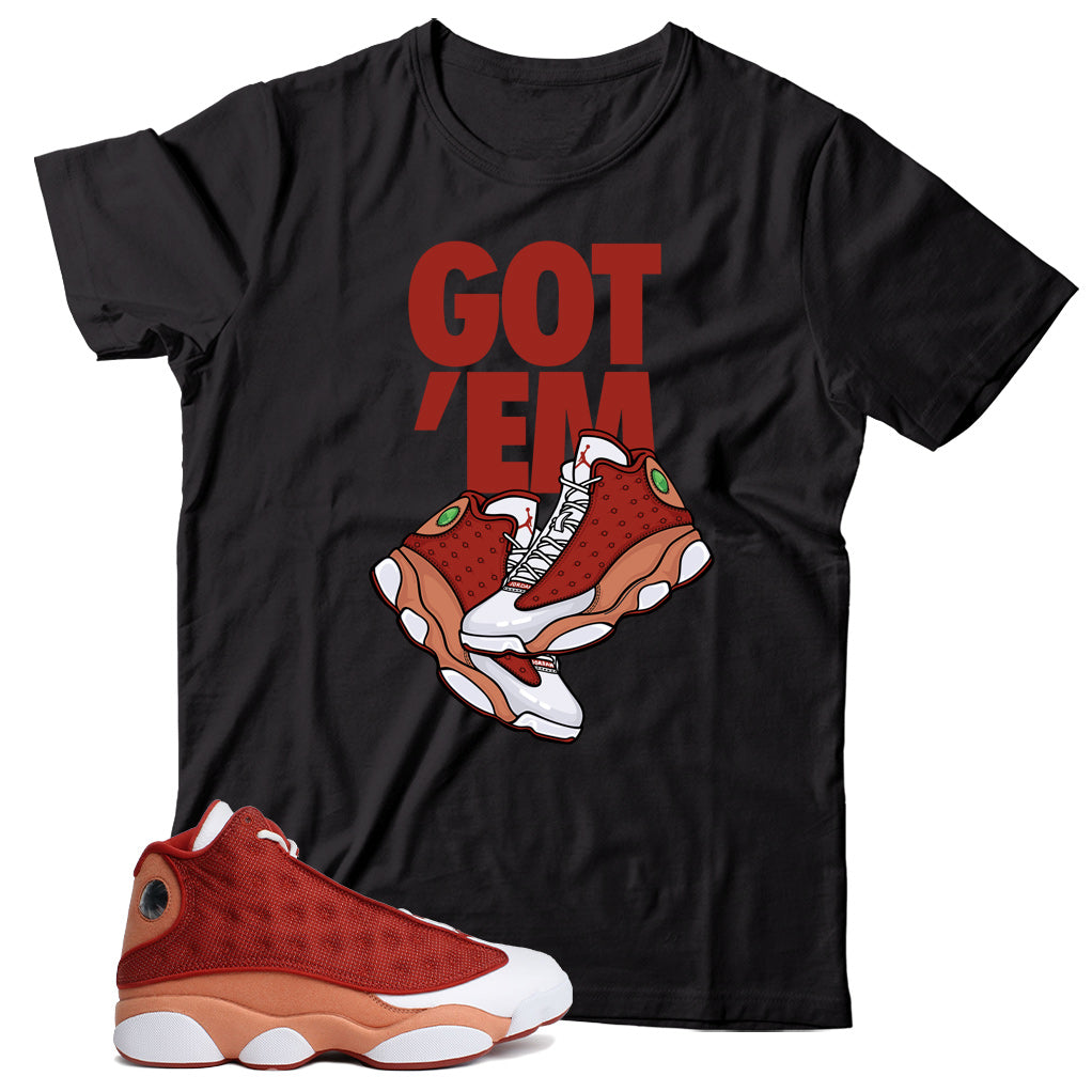 Jordan 13 Dune Red shirt