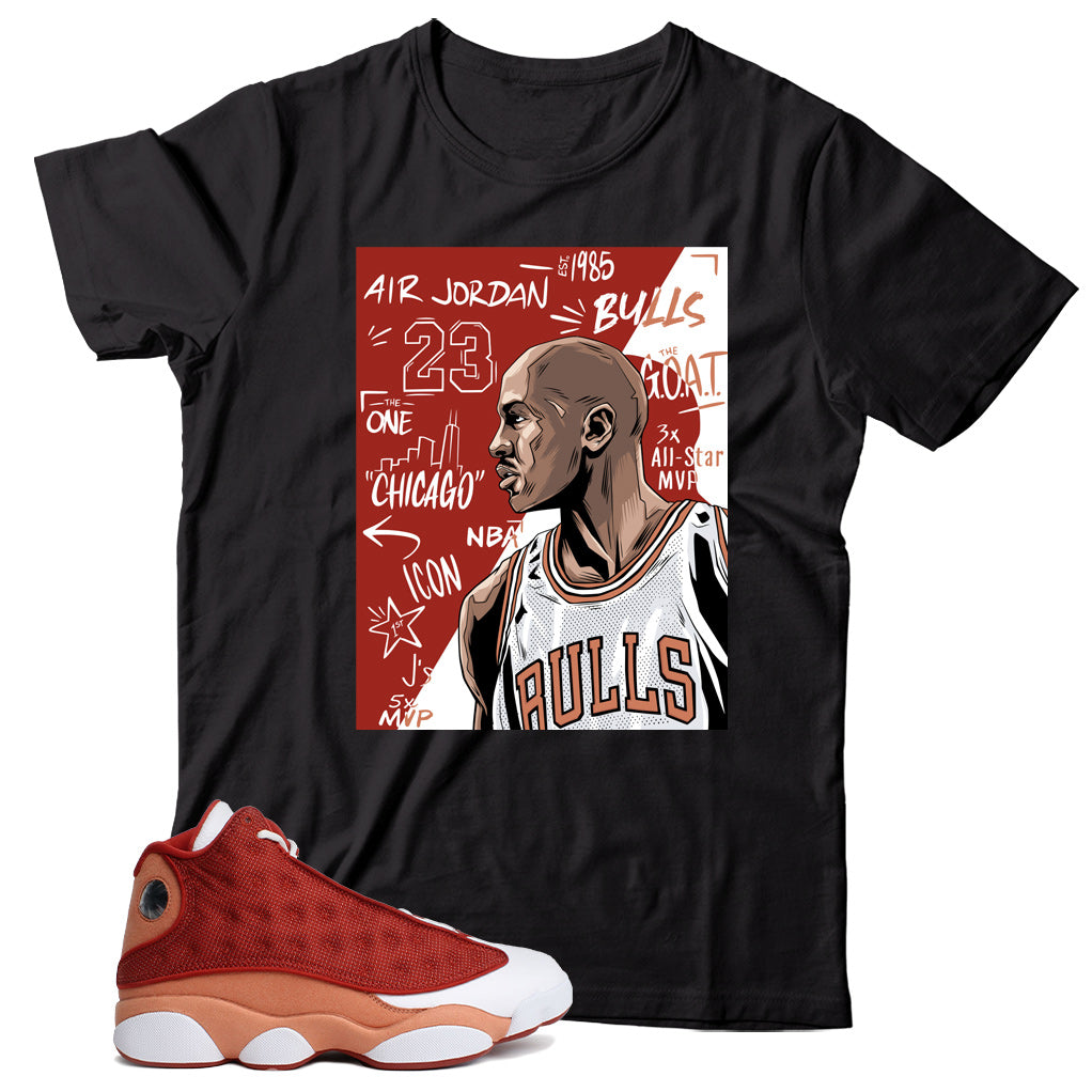 Jordan 13 Dune Red shirt