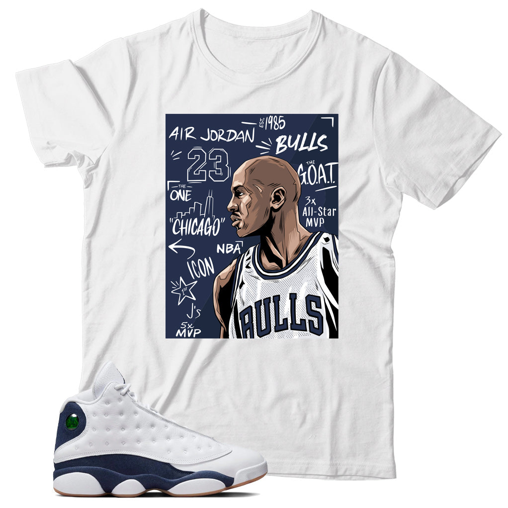 Jordan 13 Midnight Navy shirt