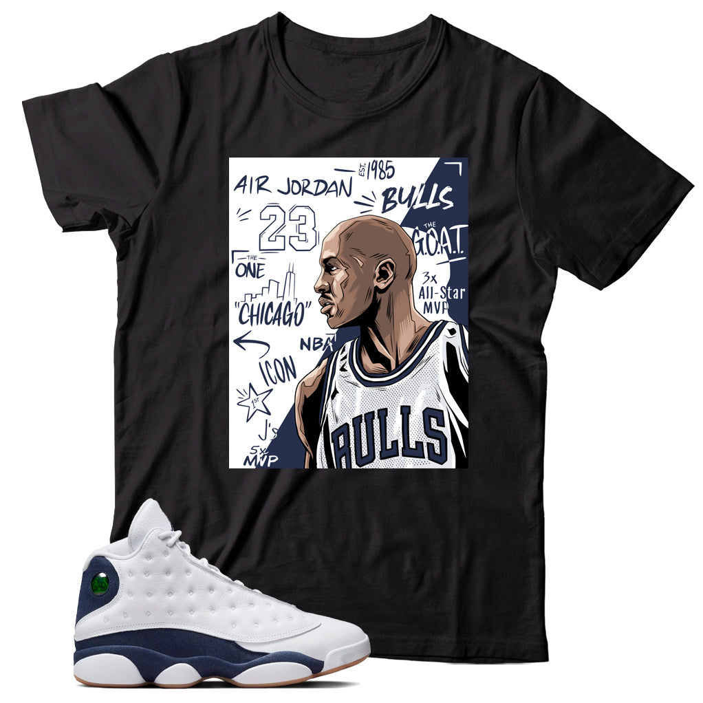 Jordan 13 Midnight Navy shirt