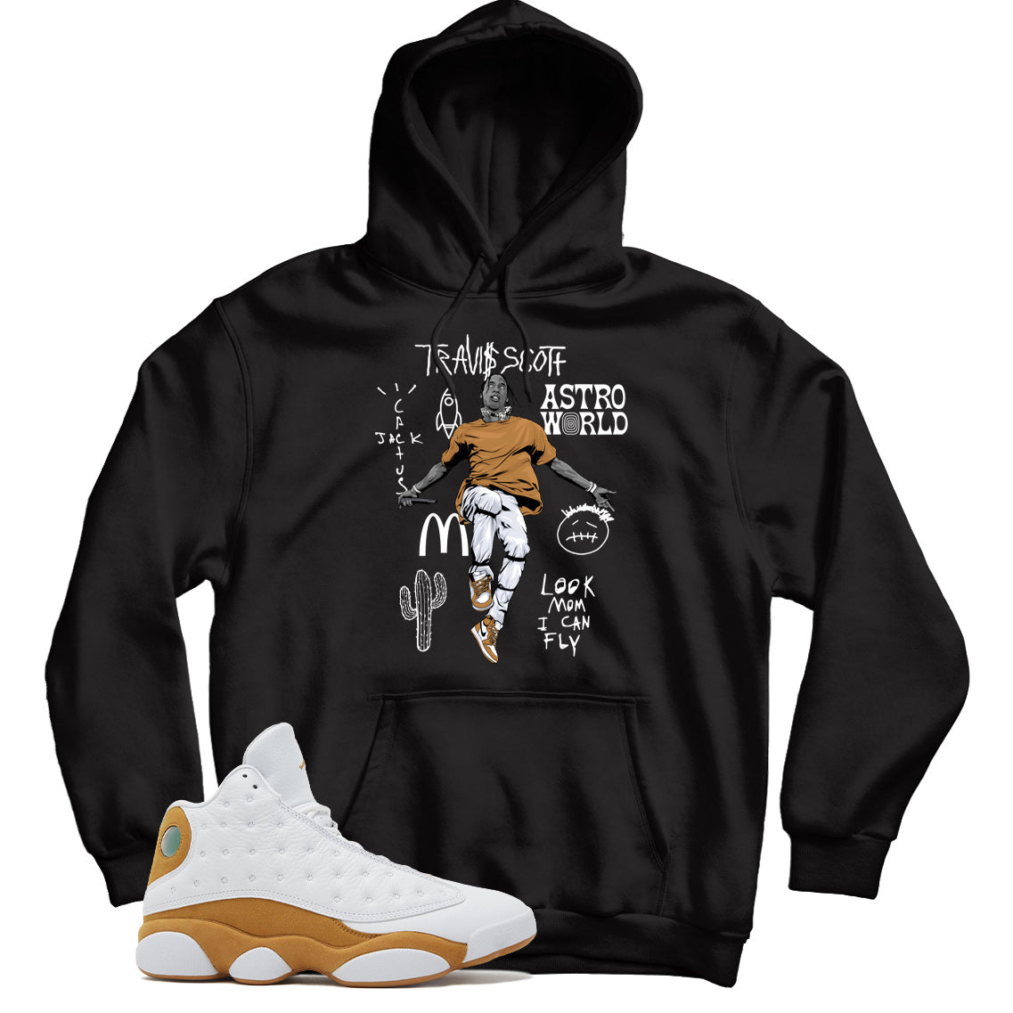 Hoodie Match Jordan 13 Wheat