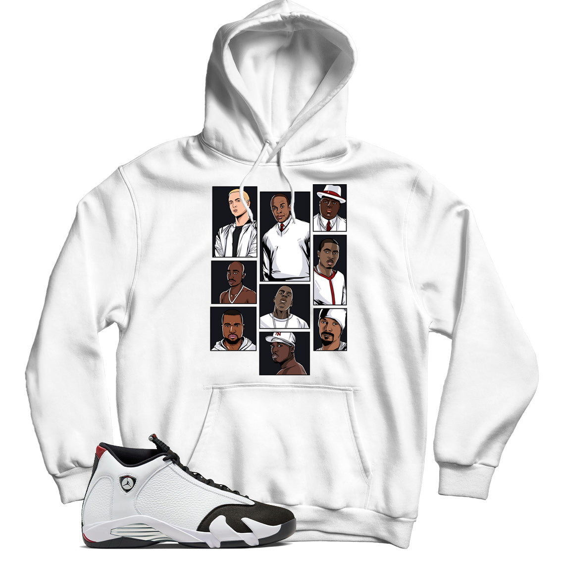 Jordan 14 Black Toe hoodie