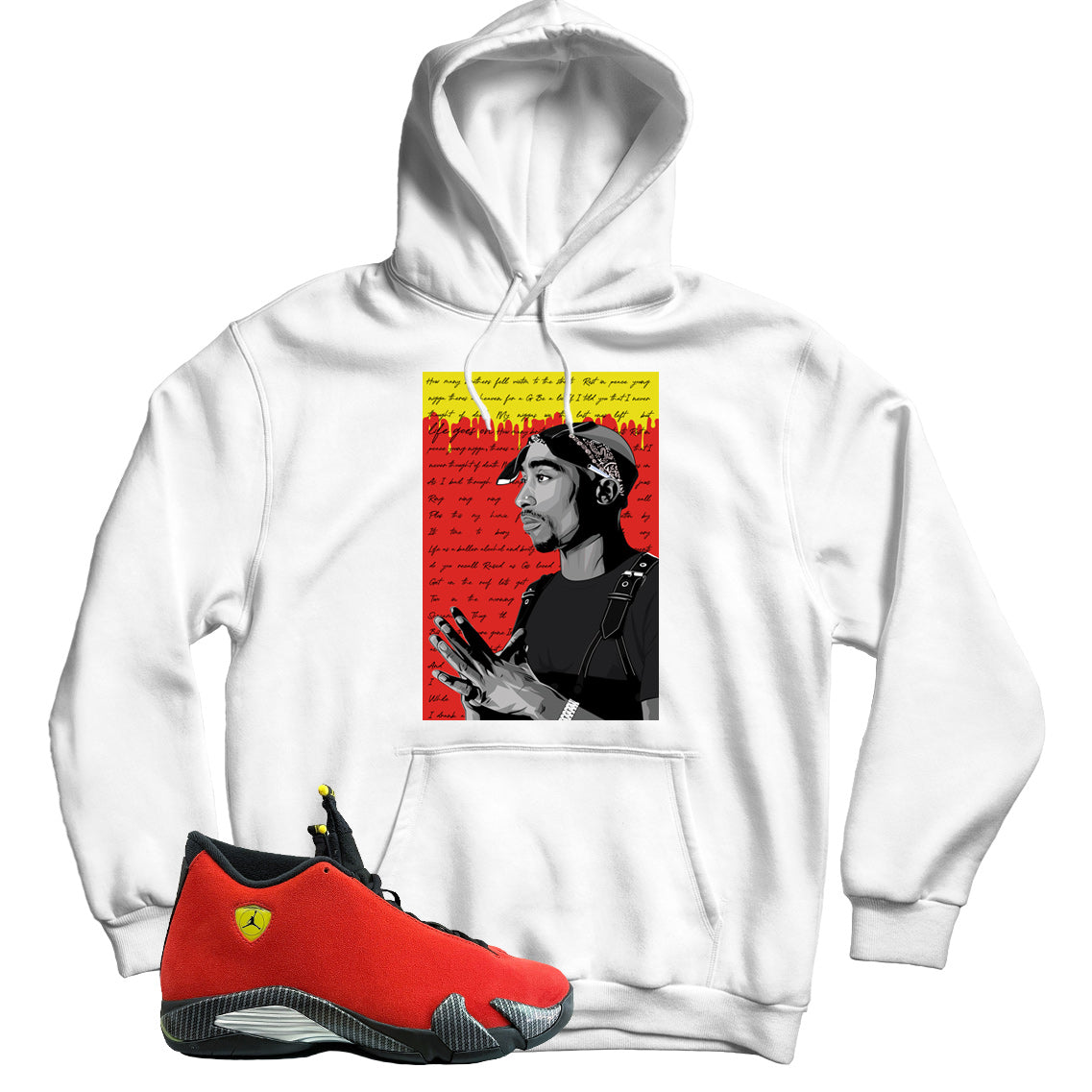 Jordan 14 Ferrari hoodie