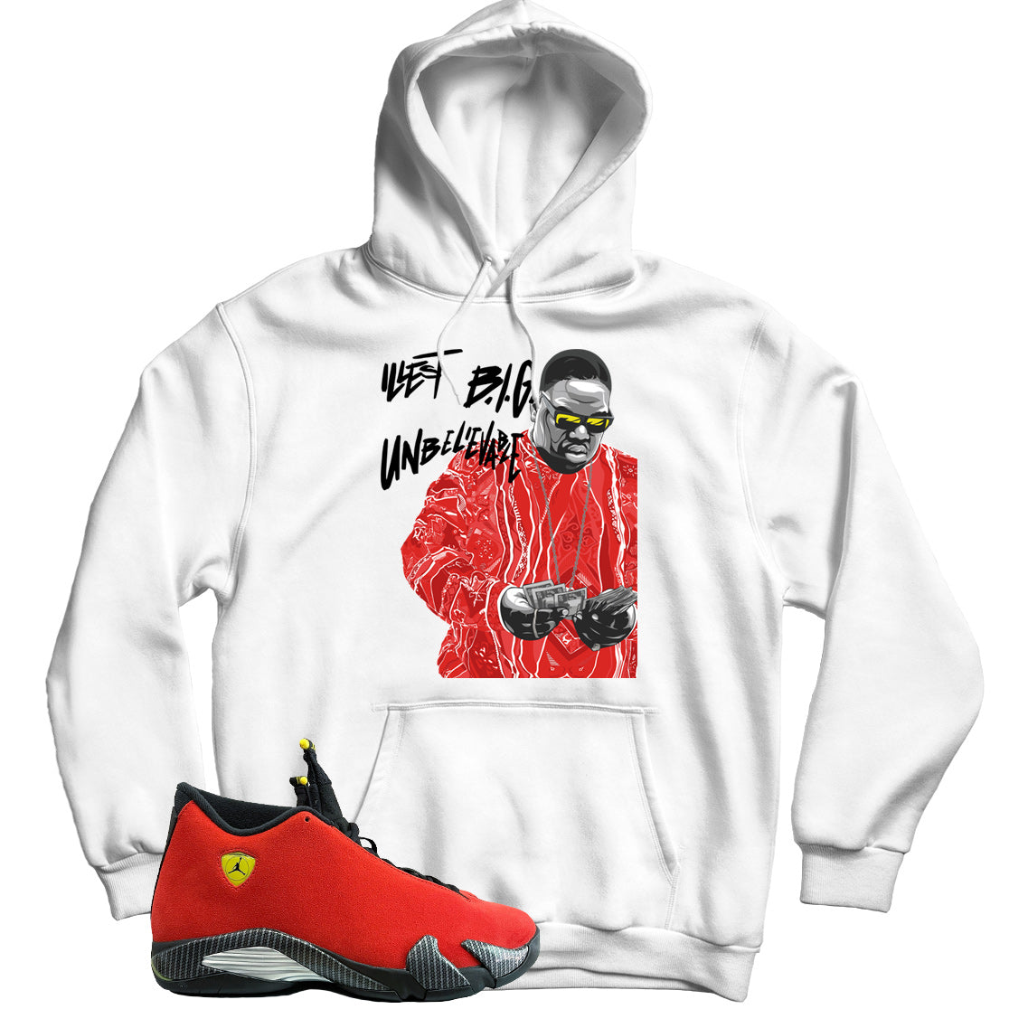 hoodie Match Jordan 14 Ferrari