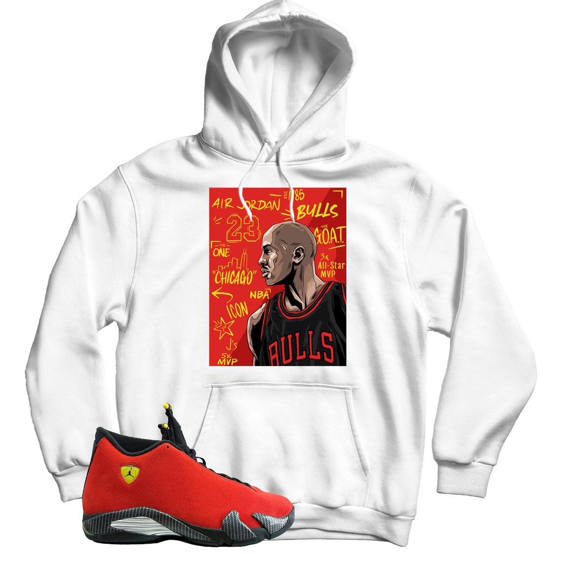 Jordan 14 Ferrari hoodie