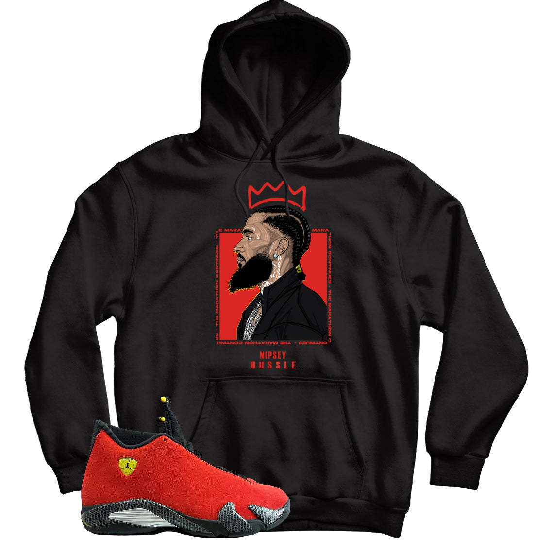 Jordan 14 Ferrari hoodie