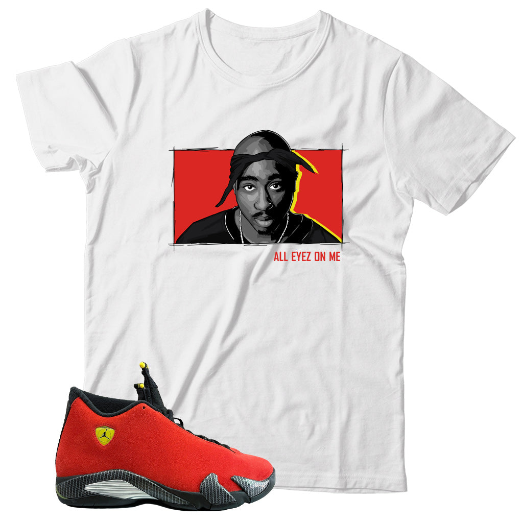 Jordan 14 Ferrari shirt