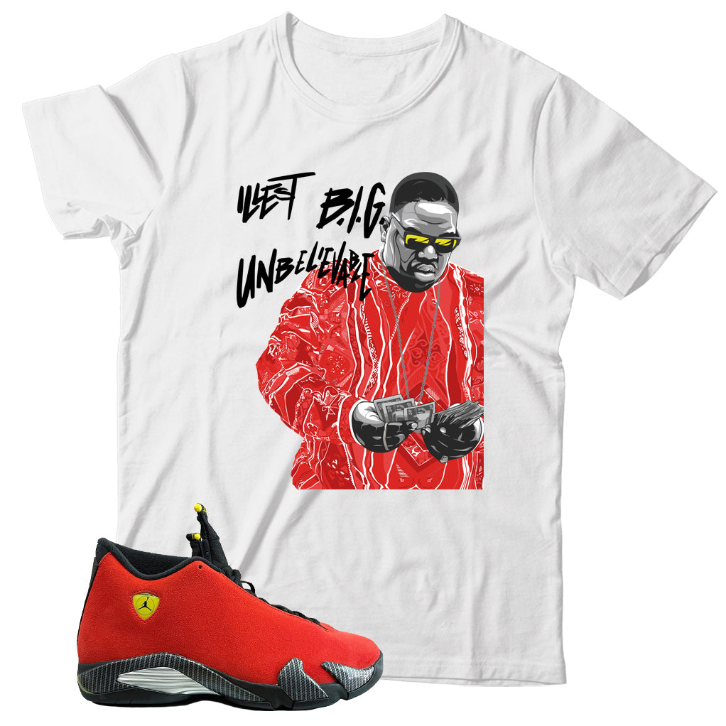 Shirt Match Jordan 14 Ferrari