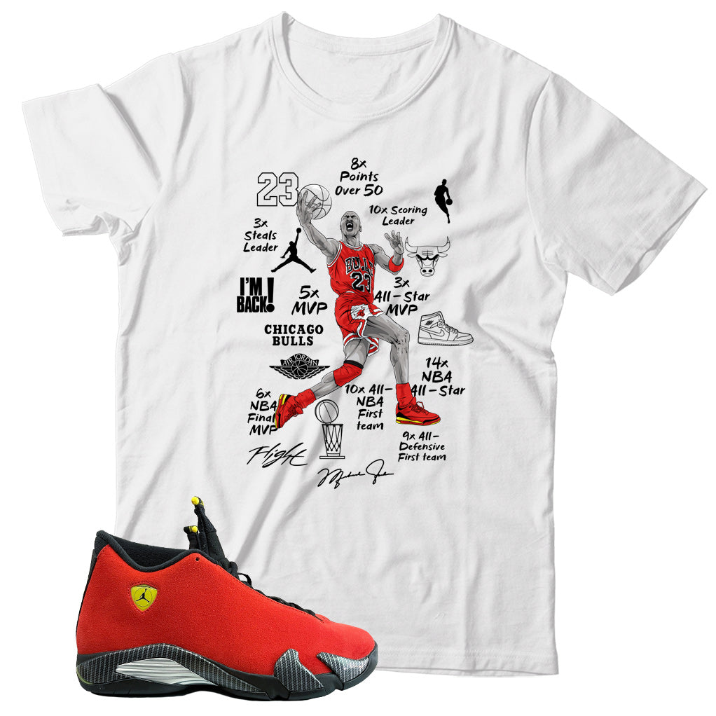Shirt Match Jordan 14 Ferrari