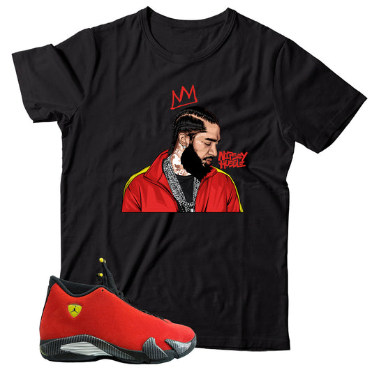 Jordan 14 Ferrari shirt