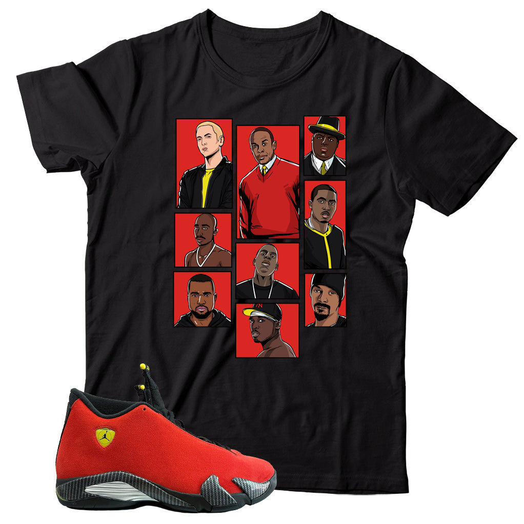 Jordan 14 Ferrari shirt