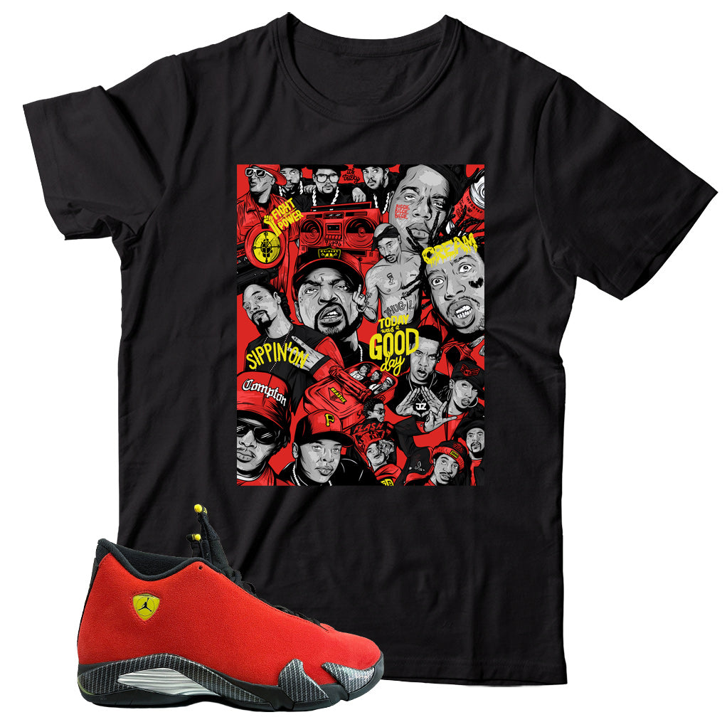 Jordan 14 Ferrari shirt