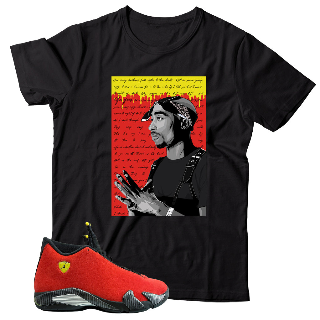 Jordan 14 Ferrari shirt