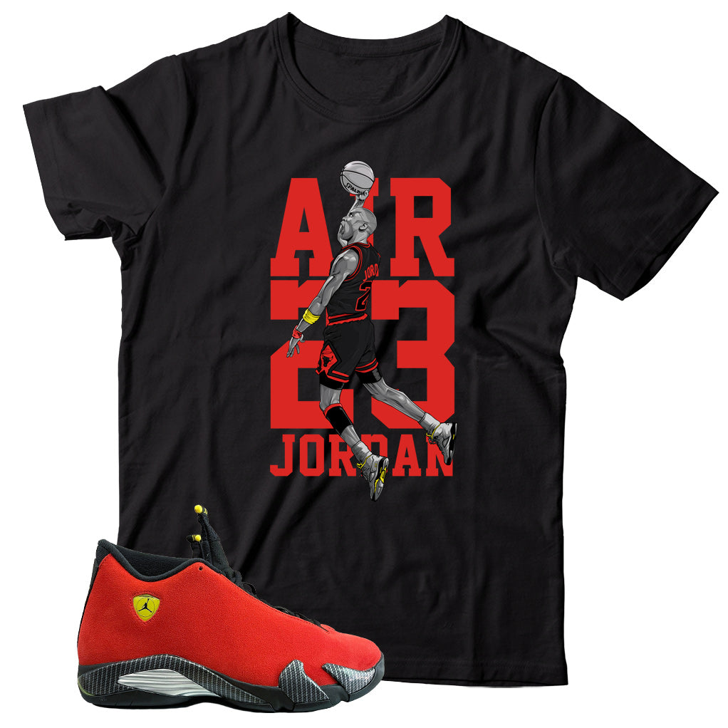 Jordan 14 Ferrari shirt