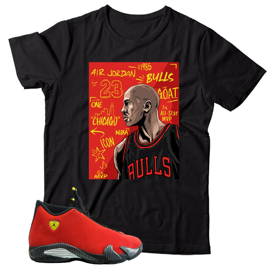 Jordan 14 Ferrari shirt