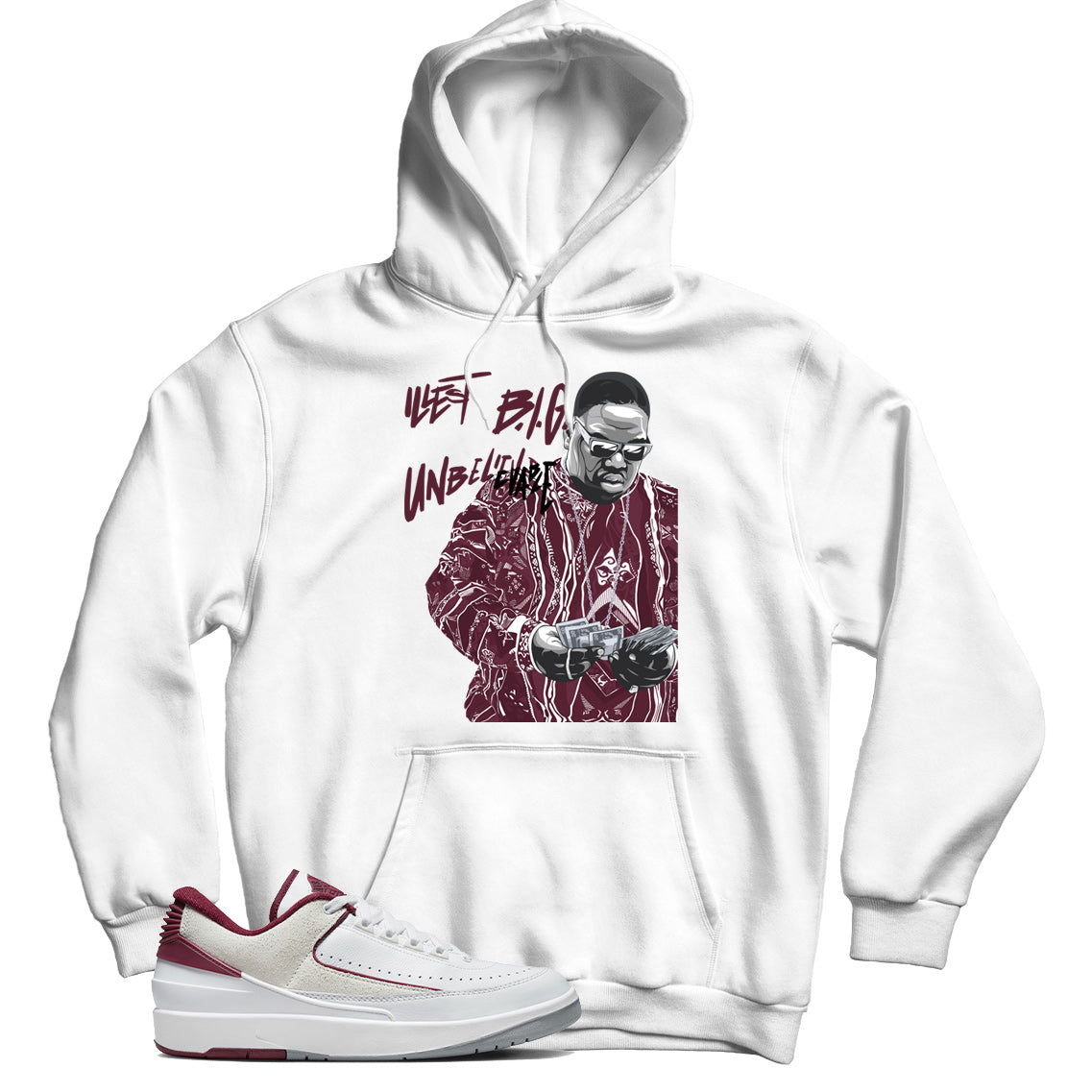 Jordan 2 Low Cherrywood hoodie