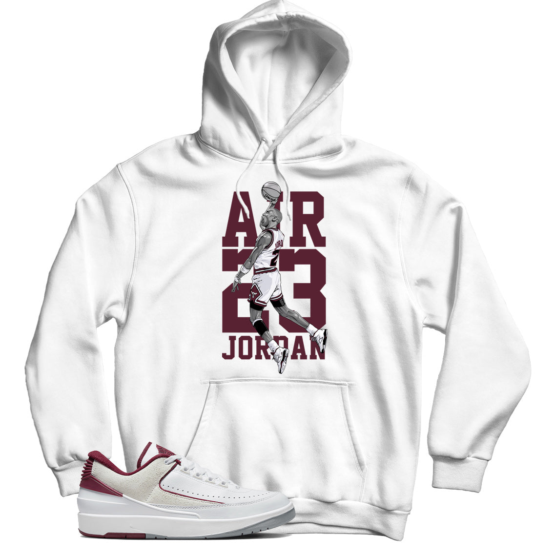 Jordan 2 Low Cherrywood hoodie