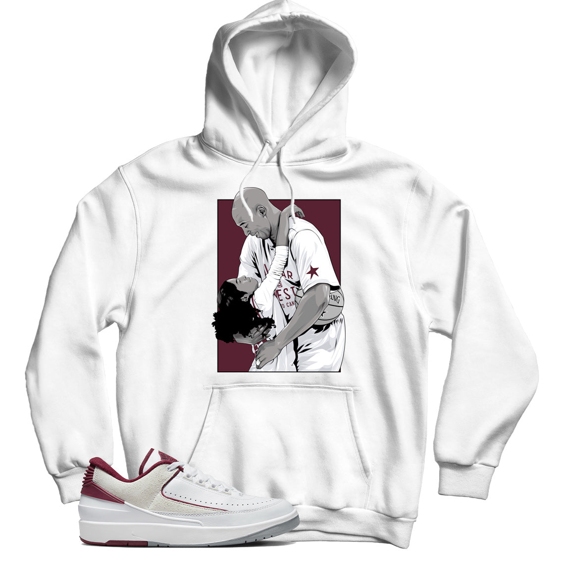 Jordan 2 Low Cherrywood hoodie