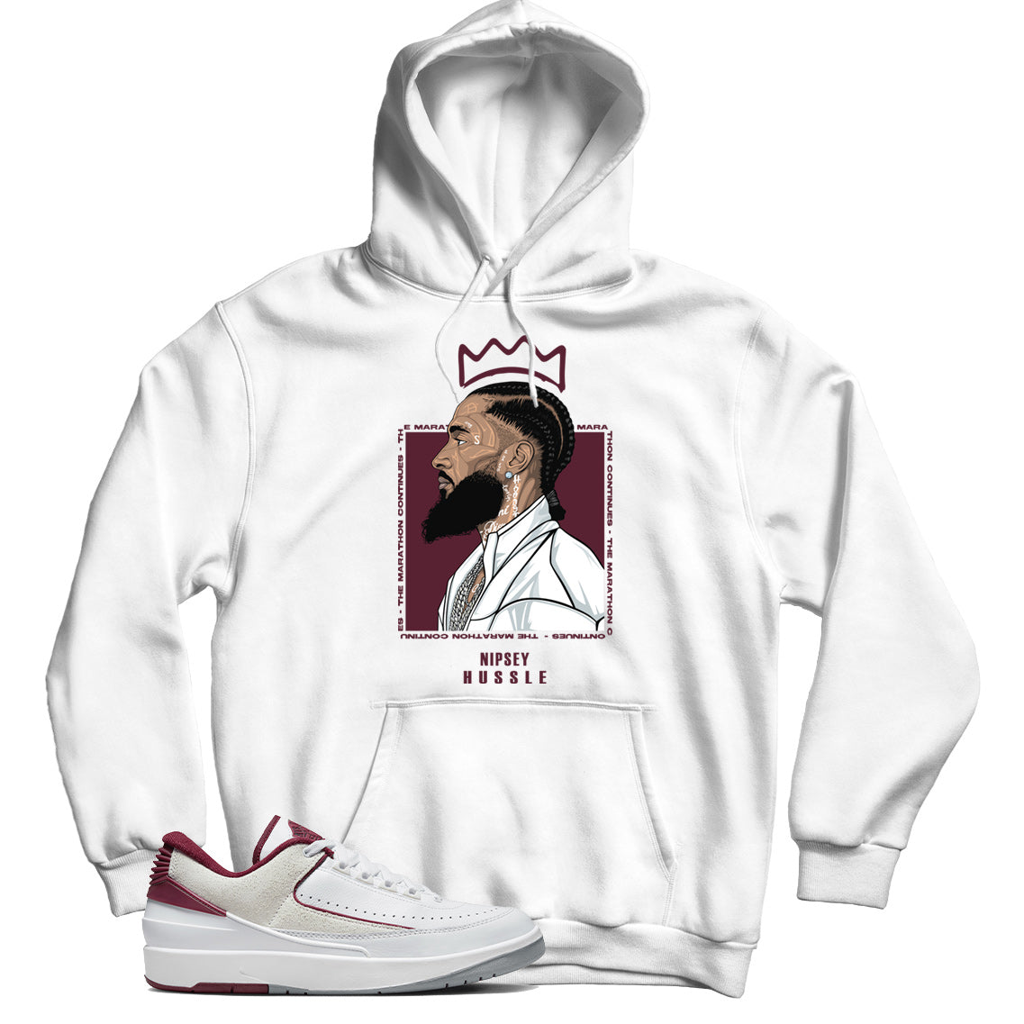 Jordan 2 Low Cherrywood hoodie