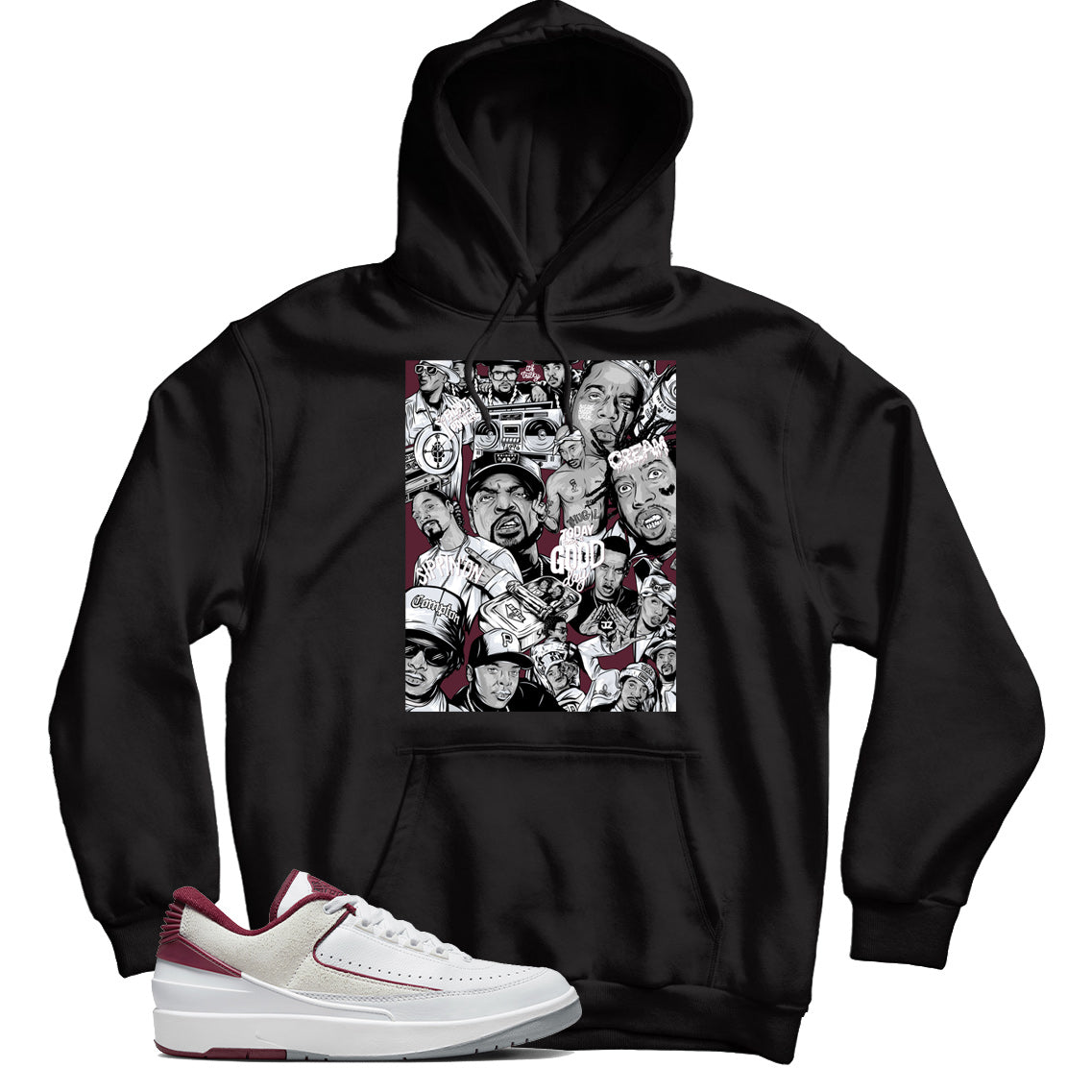 Jordan 2 Low Cherrywood hoodie