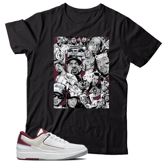 Jordan 2 Low Cherrywood shirt