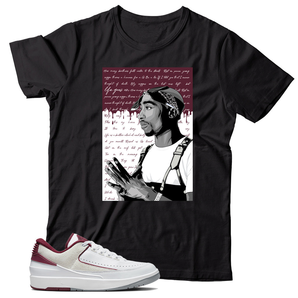 Jordan 2 Low Cherrywood shirt