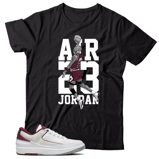 Jordan 2 Low Cherrywood shirt