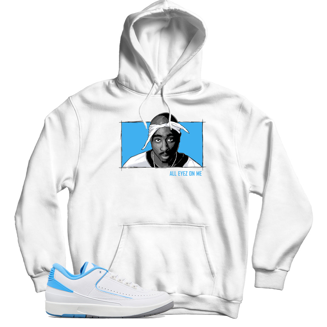 Jordan 2 Low UNC hoodie