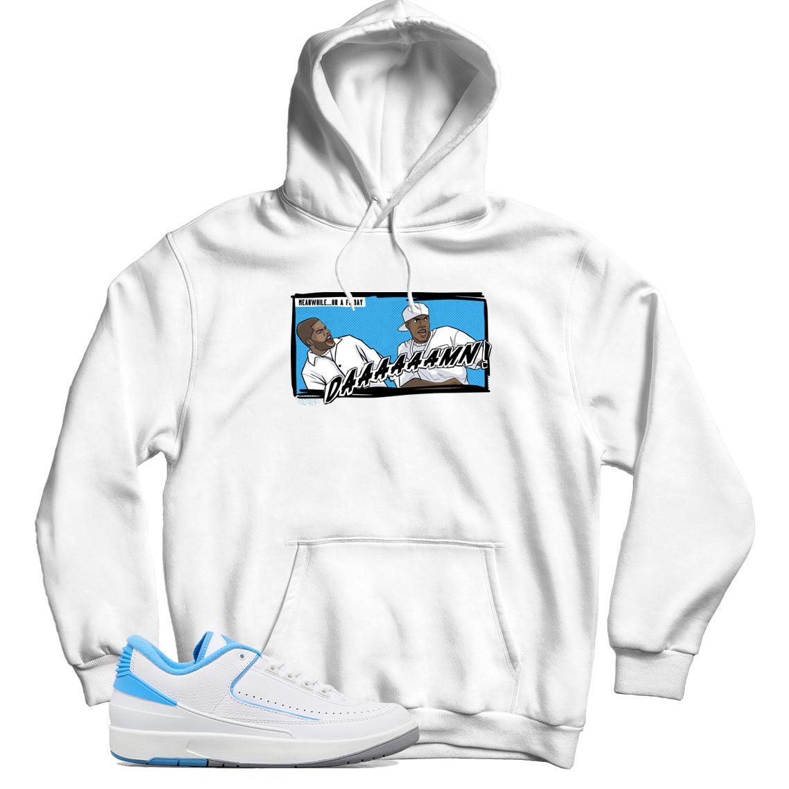 Jordan 2 Low UNC hoodie