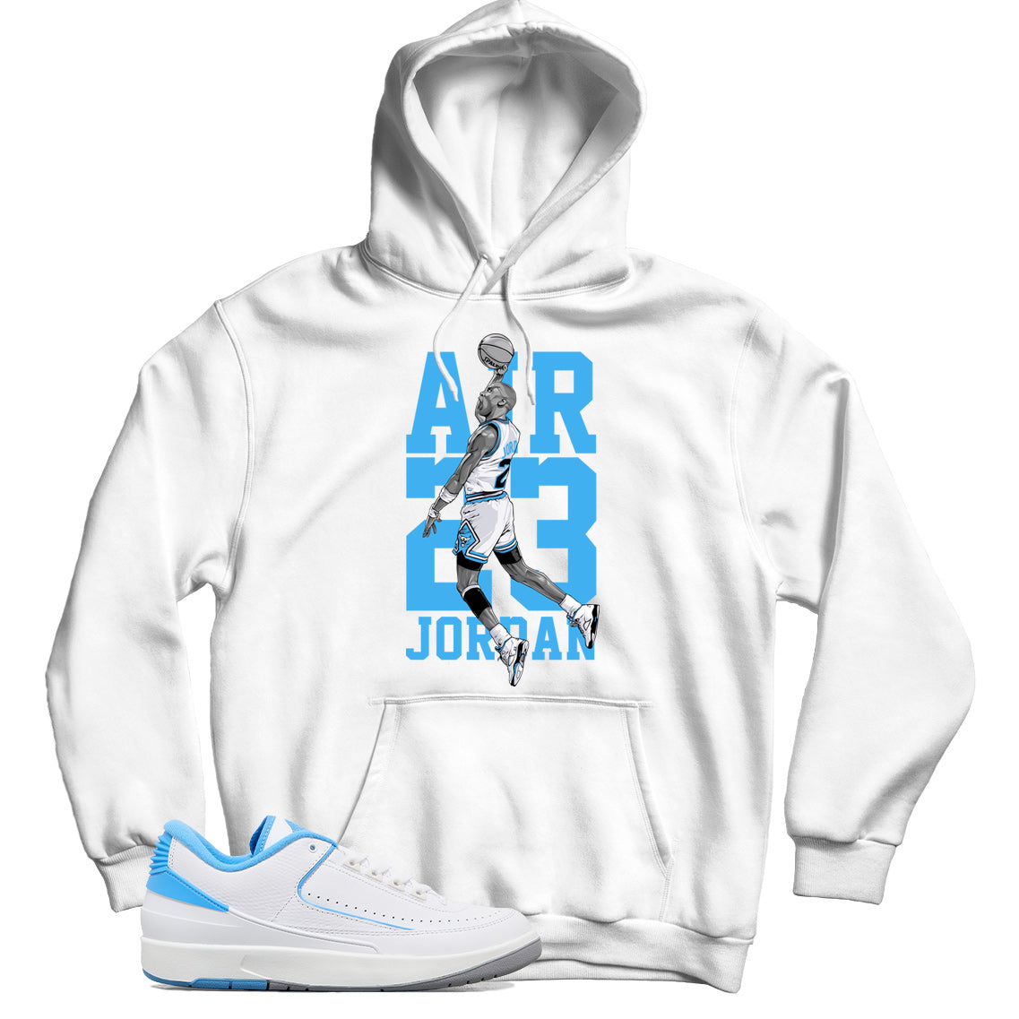 Jordan 2 Low UNC hoodie