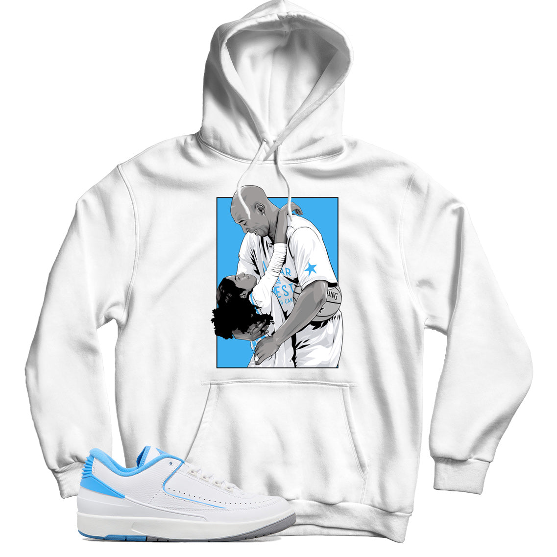 Jordan 2 Low UNC hoodie