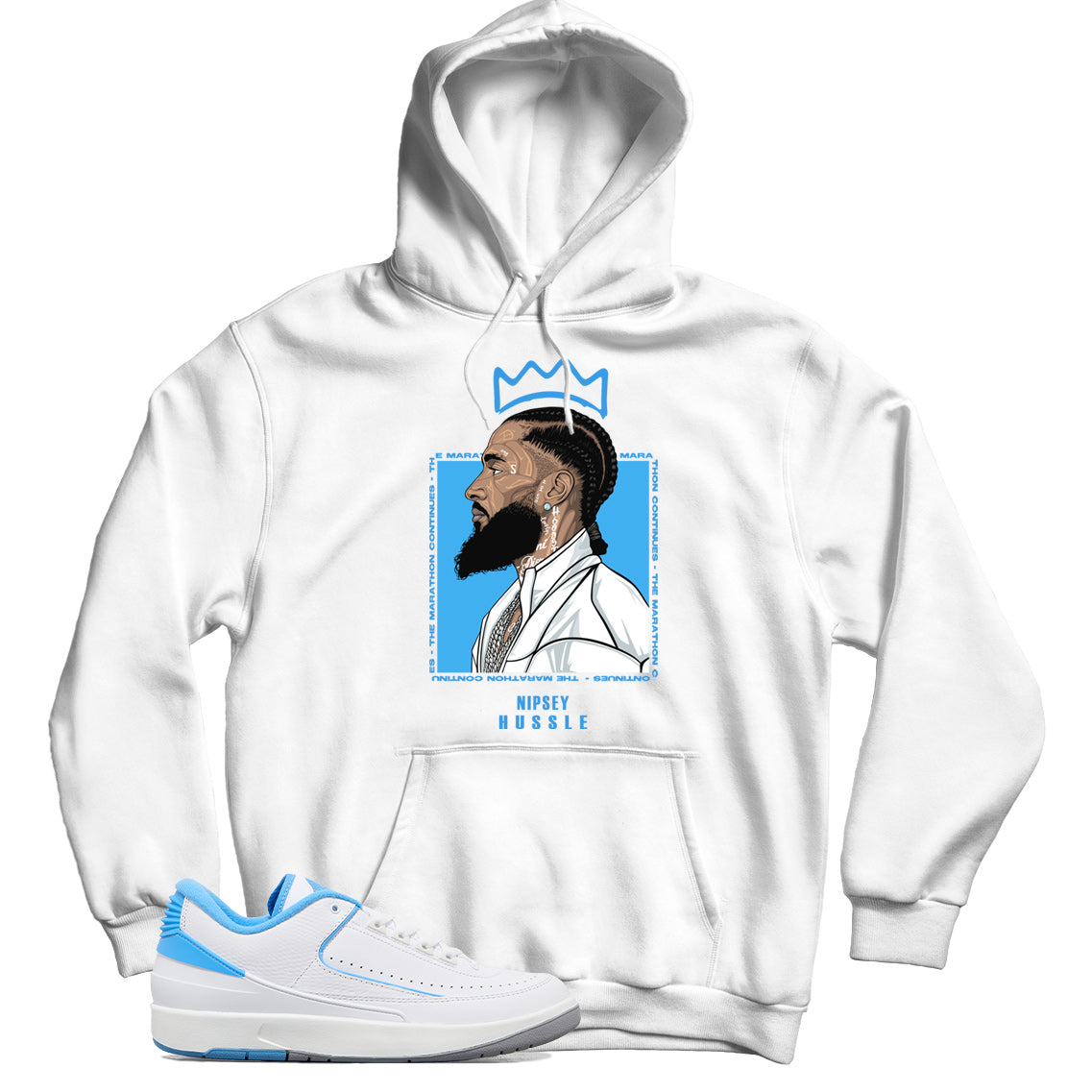 Jordan 2 Low UNC hoodie