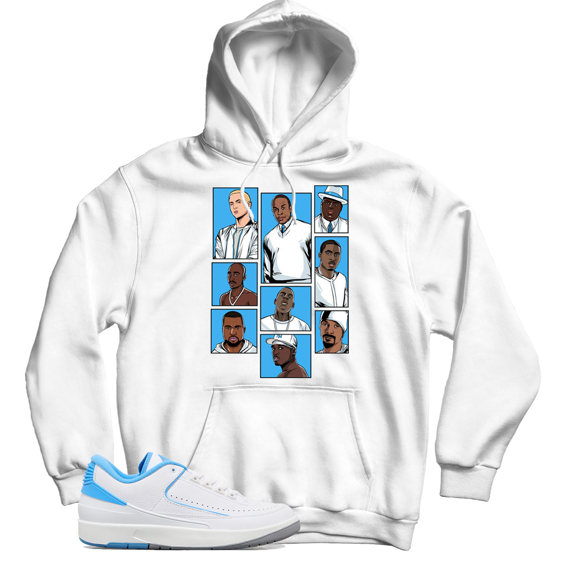 Jordan 2 Low UNC hoodie